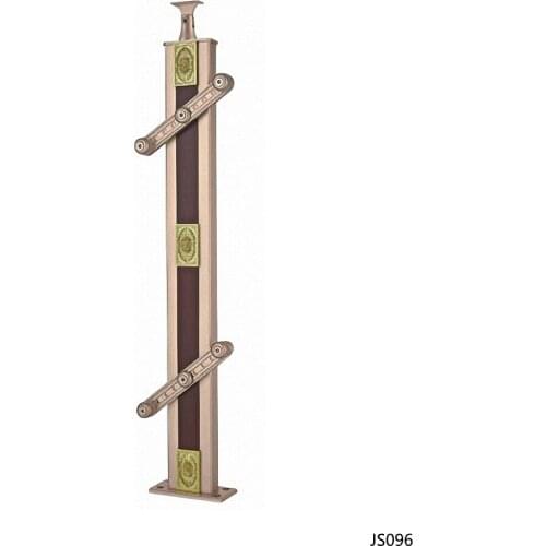 Freeshipping 950mm JS096 Column Customade Floor Mount Newel Handrail Armrest Post Pillar Pole for Staircase