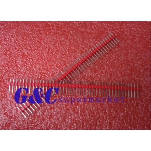 Electronic accessories 10 pieces of red 2.54mm 40-pin male single-row pin for compatible board breadboard diy electronics