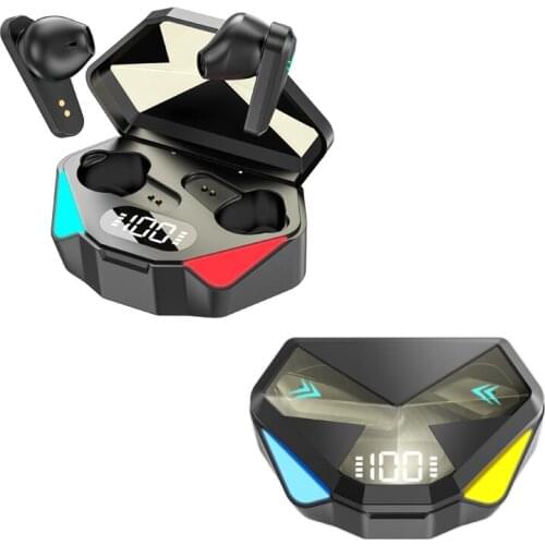 X15S Gaming Headphones Wireless Earphone 5.0 TWS Earbuds Stereo Fone Bluetooth Handsfree Headset with Microphone for Mobiles