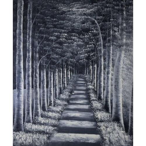 Ultra Low Price Sale 100% Hand Painted Modern Canvas Oil Painting Tree Landscape Canvas Painting Wall Art Picture HomeDecor