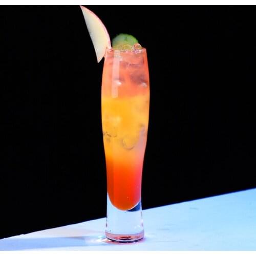 Creative 200ml Candle Modeling Slim-Fit Red Wine Glass Cocktail Cup Beer Mug Bar Thickened Bottom Juice Cool Drinks Cup Drinking