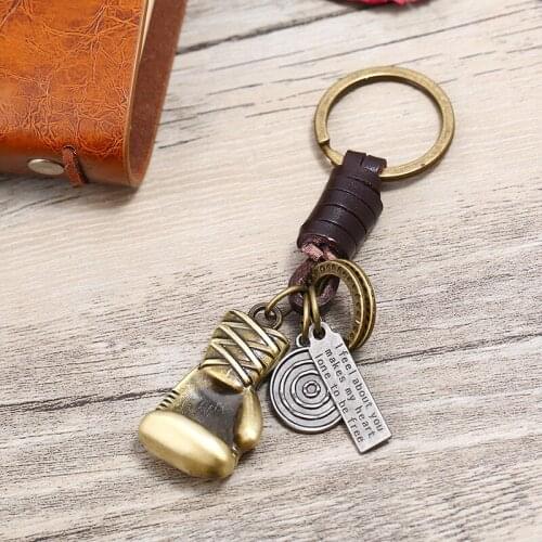 Creative Car Keychain Small Gift Car Keyring Keychain Retro Keychain Bronze Mens Keychain