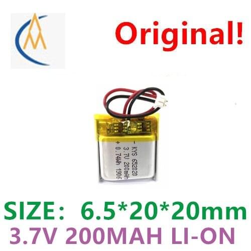 High temperature resistant 80 ℃ 652020 682020 602222 3.7V 200MAH speaker polymer lithium battery MP3 small products