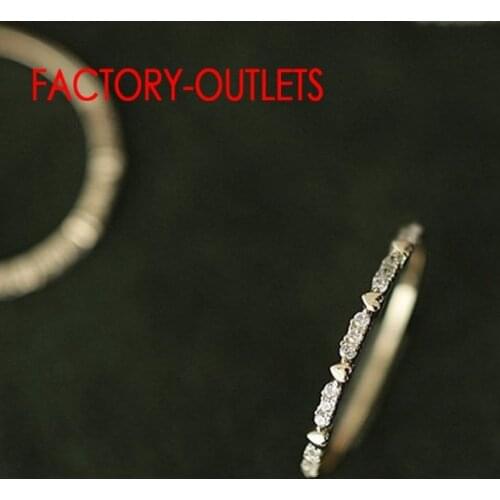 Sterling Silver 925 Small Heart Pattern Ring For Women Sparkling Crystal Finger Rings Elegant Wedding Jewelry Accessories