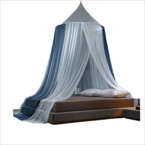 New Style Double Colors Dome Lady Mosquito Net Summer Mosquito Net Bed Curtain Netting Easy To Install