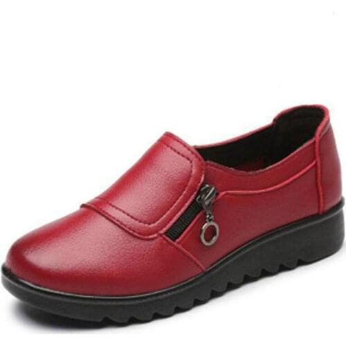 New arrival women flats fashion ballet flats genuine leather shoes woman moccasins slip-on shoes sapatos femininos