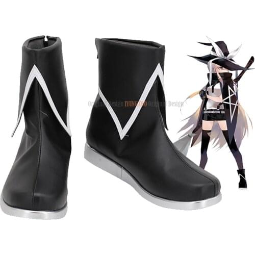Touhou Marisa Shoes Cosplay Touhou Project Marisa Kirisame Cosplay Boots Black Shoes for Unisex