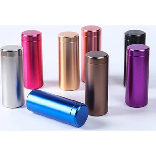 Portable Multi Color Travel Mini Tea Caddy Aluminum Storage Boxes Sealed Tea Leaves Container Gifts Theebus High Quality