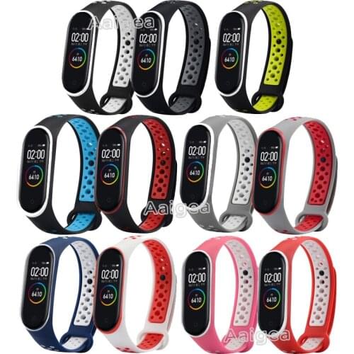 Fashion Silicone Replacement Watch Band Strap for Xiaomi Mi Band 4 Miband 4 Wristband Sports Bracelet For xiaomi band 4 Unisex