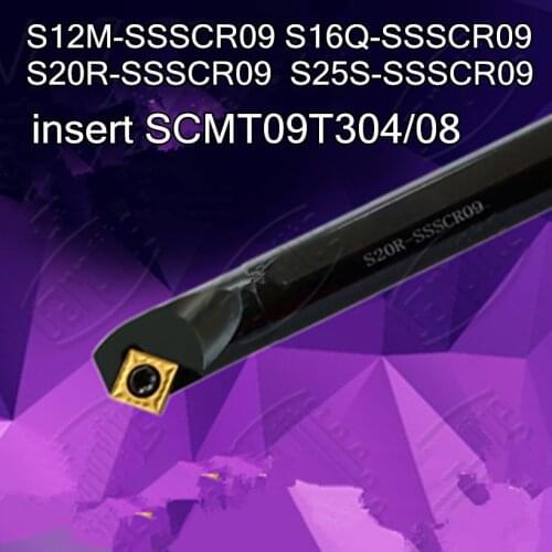 S12M S16Q S20Q S25S SSSCR09 insert SCMT09T304/08 CNC Inner hole turning tool Free shipping