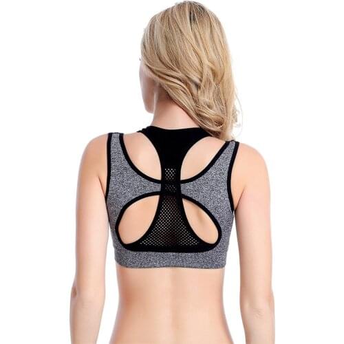 LUKITAS Sports Bra Ladies Padded Push up Yoga Fitness Daily Wear Wire Free Bra Seamless Full Cup Solid Gym Running Fitness Bra