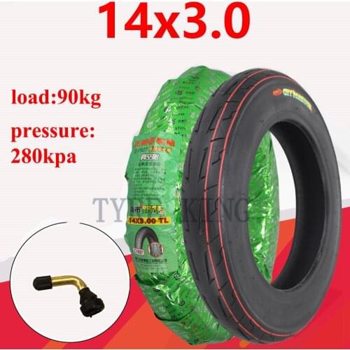 High Quality Electric Vehicle Accessories 14x3.0 Vacuum Tire 14*3.0 Wear Resistant and Antiskid Tubeless Tyre 3.00-10 Tire