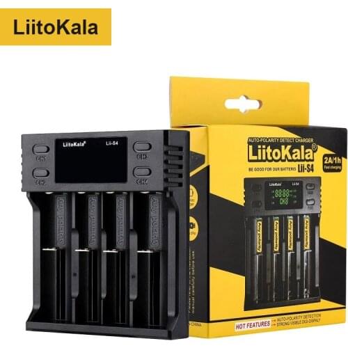 LiitoKala Lii-PD4 Lii-PL4 lii-S2 lii-S4 lii-402 lii-202 lii-100 battery Charger for 18650 26650 21700 lithium NiMH battery