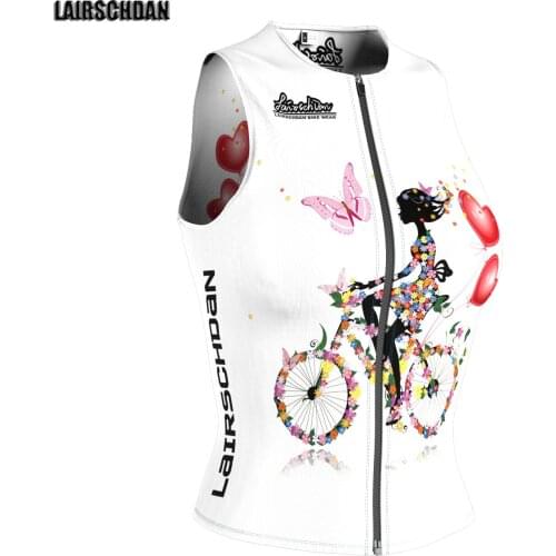 LairschDan Women Cycling Vest Top Summer Sleeveless Cycling Jersey Maillot Sin Mangas Ciclismo MTB Road Bike Clothes Cycle Gilet