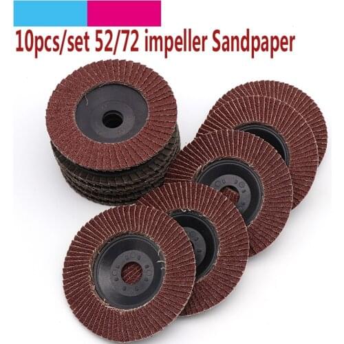 10pcs 100mm Hole 16mm Flap Disc Wheels Grinding Sanding Discs For Metal Rust Removal Wood Polishing Cast Cleaning Abrasive Tools