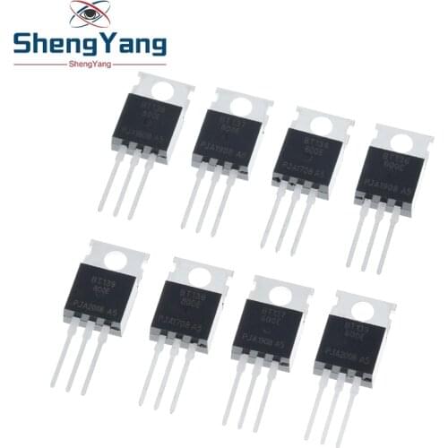 10PCS BT136-600E BT137-600E BT138-600E BT139-600E BT136-800E BT137-800E BT138-800E BT139-800E TO-220 BT136 BT137 BT138 BT139 IC