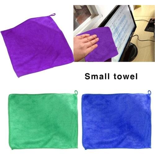 10 PCS Microfiber Car Cleaning Towel Automobile Motorcycle Washing Glass Household Cleaning Small Towel Car Wash Towel