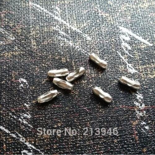 1000Pcs/pack (2.4MM Inner Size) Stainless Steel Ball Chain Connectors Clasps Jewelry Accessories