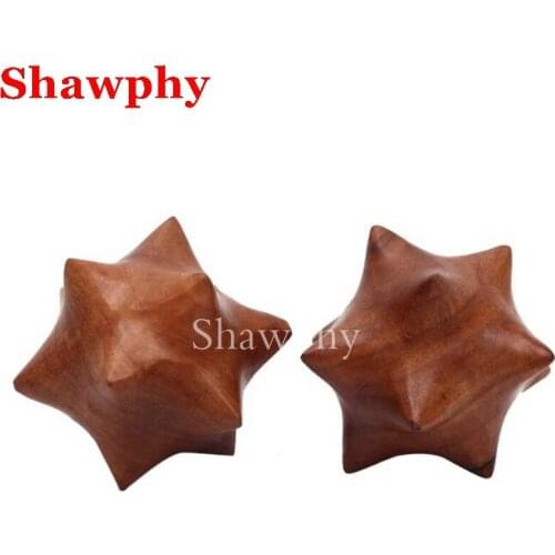 2 Pcs Massage Wood Balls Chinese Health Exercise Stress Balls Meridian Ball For Hand Brain Exercise Healthy care