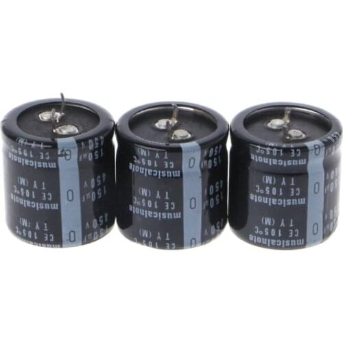 3 PCS 150UF 450V 150MFD 450Volt Electrolytic Capacitor J0PB