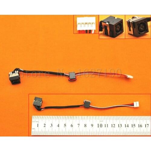 5pcs/lot New PJ590 DC Jack Cable for DELL Inspiron 3521(with cable) DC Connector Laptop Socket Power Replacement