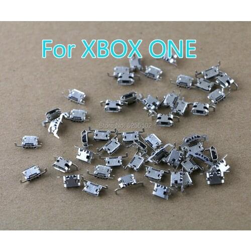 50pcs original used Micro Power Port Charger Connector Charging Socket Repair Part For Xbox One Controller