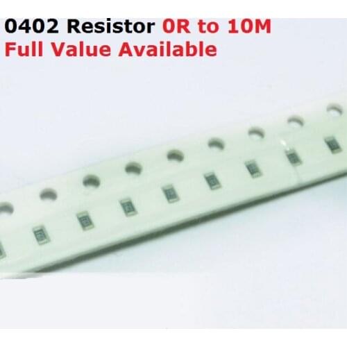 500PCS/lot SMD Chip 0402 Resistor 1.6M/1.8M/2M/2.2M/2.4M/Ohm 5% Resistance 1.6/1.8/2/2.2/2.4/M Resistors 1M6 1M8 2M2 2M4
