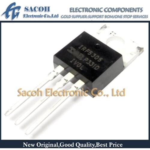Free Shipping 10Pcs IRF5305PBF IRF5305 IRF5305S F5305S IRF5305L TO-220/263/262 31A 55V P-Channel MOSFET Transistor