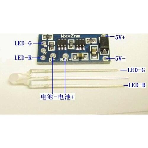 Free Shipping!!! Dual TP4057 lithium battery / 1A charging board / LED reverse polarity protection module sensor