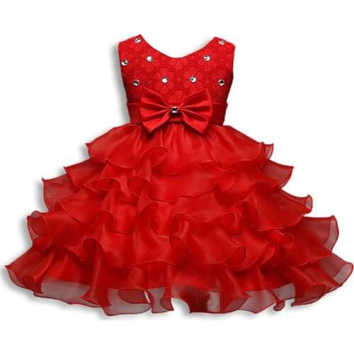 BFORTUNE New Girls Dress Brand Princess Dress Kids Dresses For Girls Bow Party Wedding Dresses Floral Design Clothes Robe Fille