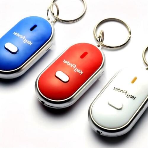 LT Wireless Whistle Key Finder Keychain Electronic Anti-Theft Ellipse Plastic Key Search Anti-Lost Device Car Keyrings Q-045