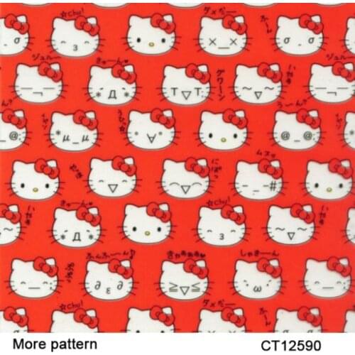 C030 Printing Materials 50 square Width 1m hello cat pattern hydrographics film transfer printing film