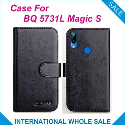 BQ 5731L Magic S Case 6 Colors Flip Slots Leather Wallet Cases For BQ 5731L Magic S Cover Slots Phone Bag Credit Card