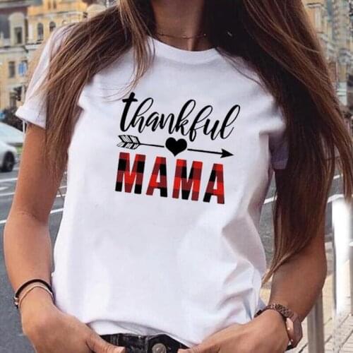 Casual Mama Tee Shirt Femme Fashion Mothers Day Short Sleeve Women T-Shirt Summer T Shirt Women Tops Casual Camiseta Mujer