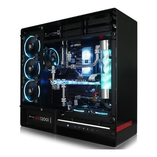 I9 7900X 32G luxury host super computer desktop pc with With Water-cooling case box enclosure