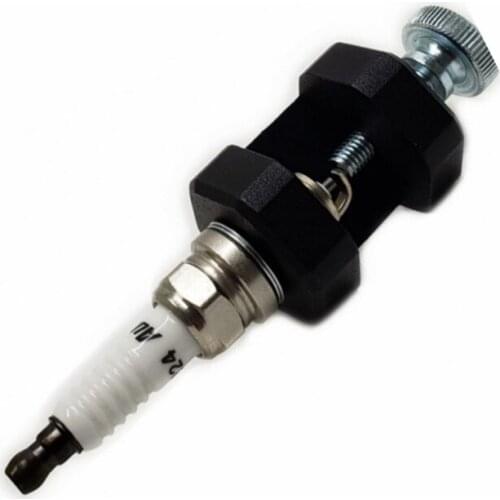 87HE Spark Plug Gapper Tool 14mm, Universal Spark Plug Gapper Caliper Tool for threaded Spark Plug Adjust Gapping, Black