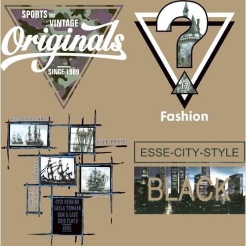 Fine T shirt women Diy pvc patch black city biker patches for clothing heat transfer printing clothes for stickers free shipping