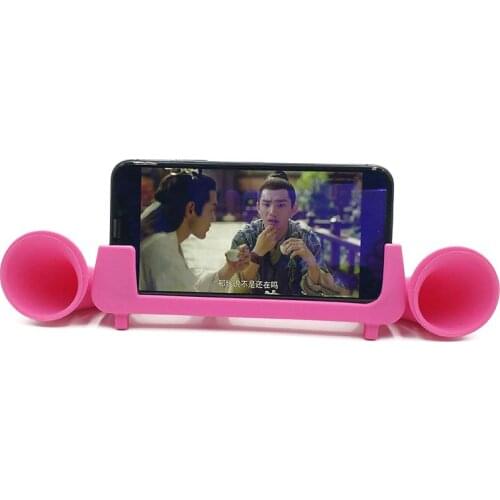 Mobile Phone Sound Amplifier Loudspeaker Silicone Holder Bracket Soft Portable for Home JR Deals