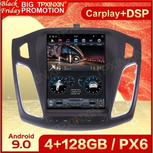Carplay 2 Din Android 9 Tesla Multimedia Stereo For Ford Focus 2012 2013 2014 2015 2016 2017 2018 BT Navi Audio Player Head Unit