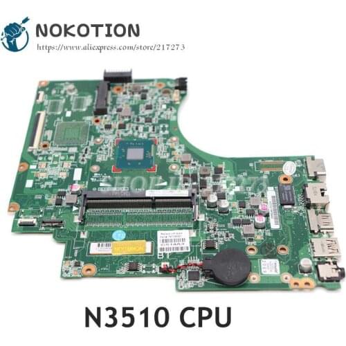 NOKOTION For HP 15-D 250 255 Laptop Motherboard 747138-501 747138-001 747138-601 MAIN BOARD N3510 CPU DDR3