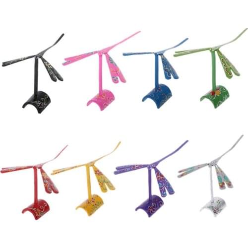 Novelty Bamboo Dragonfly Balance Bird Balance Eagle Desk Display Doll Toy Kid Home Decoration Art Crafts