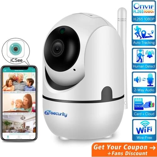 H.265 1080P Cloud WiFi Camera Auto Tracking AI Human Detect Smart Wireless Home Security Camera Video Surveillance CCTV Camera