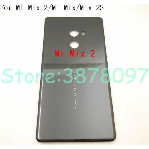 Original Ceramic Battery Door Back Cover Housing Case For Xiaomi Mi Mix Mi MIX 2 MI Mix 2S Without Camera Lens+Adhesive