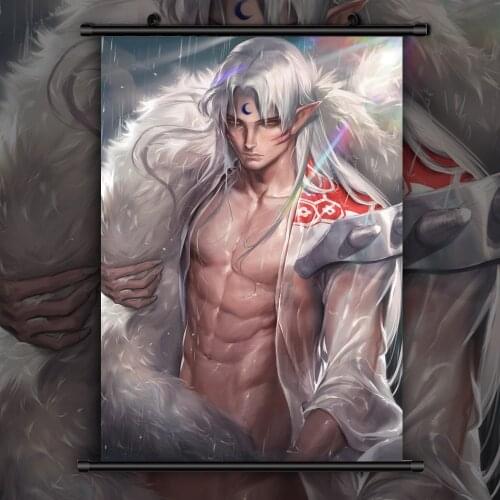 InuYasha Sesshoumaru Anime manga wall Poster Scroll