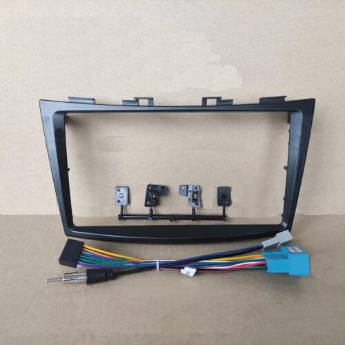 Car Fascias Navigation Frame Dash Kit For 9" Universal Android Multimedia Player For Suzuki Swift 2008 2009 2010 2011 2012~ 2016