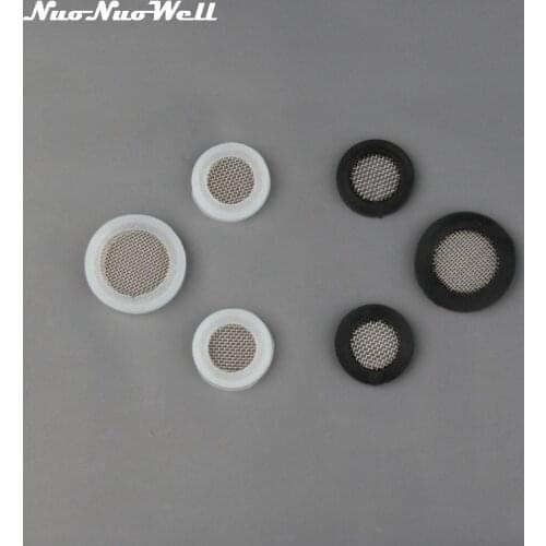 15pcs NuoNuoWell 1/2" 3/4" Rubber Sealing ring Stainless steel Filter Silica gel Gasket Female thread Shower Nozzle Connector
