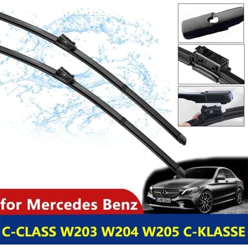 For Mercedes Benz C-Class W203 W204 W205 C-Klasse Wiper Blade Car Accessories Front Windshield Wipers C180 C200 C220 C250 C300