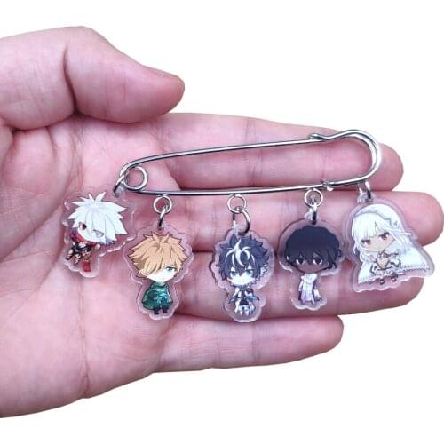 Cute Acrylic Anime Cartoon Novel Fate /Stay Night Brooch Badge Classic Women Unique Girl Student Pupil Birthday Gift