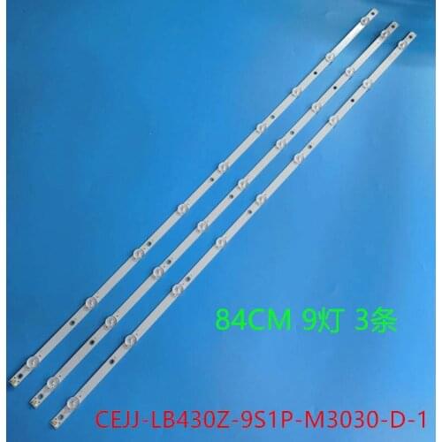 15pcs 9LED(3V) 840mm LED Backlight strip for Aoc 43s5295 43PFG5813 43PFG5813/78 43PFF5292 CEJJ-LB430Z-9S1P-M3030-D-1 5 orders