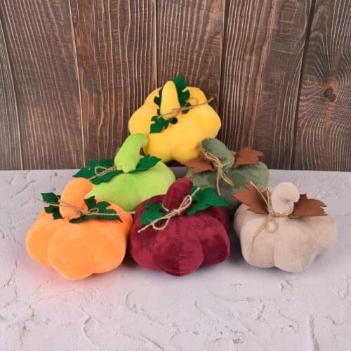 Pumpkins Decoration for Farmhouse Fall Wedding Thanksgiving Halloween Table Centerpiece Mantel Kitchen Ornament